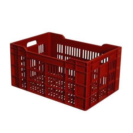 GASTROLAND Caisse ajourée empilable 600 x 400 GILAC - 60 L - Rouge - rouge 3701666010323_0