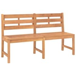 Helloshop26 - Banc de jardin meuble de patio d'extérieur terrasse 150 x 59 x 90 cm  bois de teck massif 02_0011249 - 3000616982728_0