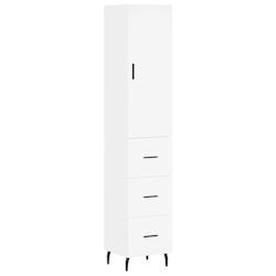 Helloshop26 - Buffet bahut commode armoire meuble de rangement organisateur cuisine salle de séjour salon haut 34,5 x 34 x 180 cm 02_0032404 - 300021_0