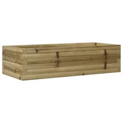 Helloshop26 - Jardinière bac lit surélevé plantes fleurs terrasse jardin 90 x 40 x 23 cm bois de pin imprégné marron 02_0037967 - 3000214007380_0