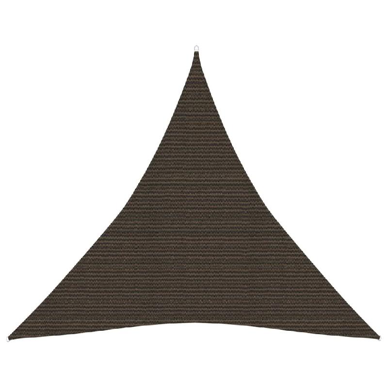 Helloshop26 - Voile toile d'ombrage parasol 160 g/m² PEHD 3,6 x 3,6 x 3,6 m marron 02_0009150 - marron 3000489547765_0
