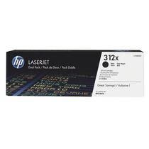 HP 312X, PACK 2 TONERS HAUTE CAPACITÉ NOIR