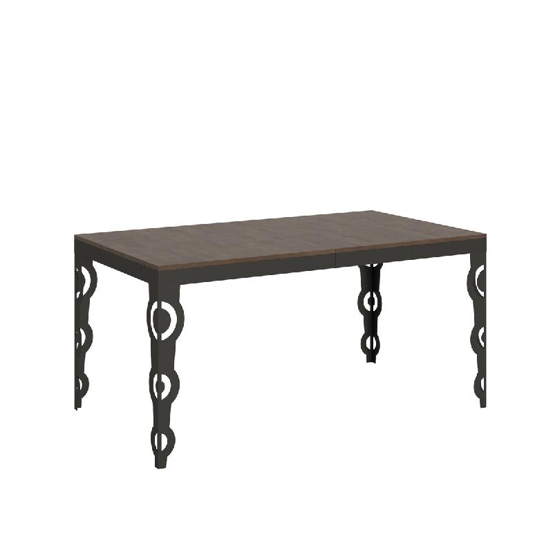 Itamoby Table Extensible 90X160/420 Cm Karamay Evolution Noyer Structure Anthracite - marron 8050598011690_0