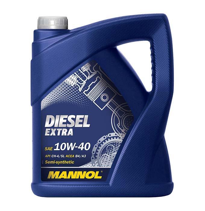 MANNOL - Huile moteur Diesel Extra 10W40 - 5L - MN7504-5 - semi-synthétique avec spécifications API et ACEA_0