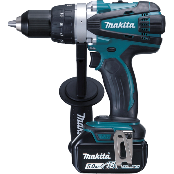 PERCEUSE VISSEUSE MAKITA DDF458RTJ  18 V AVEC 2 BATTERIES LI-ION 5 AH Ø 13 MM