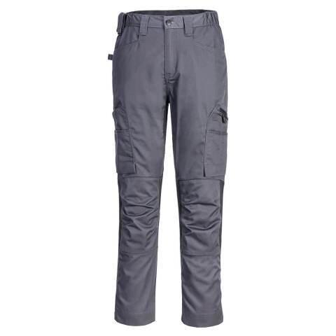 PORTWEST CD881 PANTALON DE TRAVAIL ÉCO-CONÇU WX2 STRETCH GRIS MÉTAL - TAILLE 48 - STANDARD