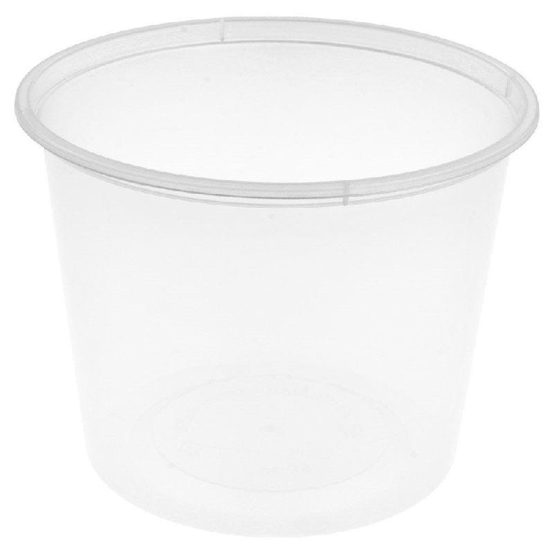 Pot injecté micro-ondable en PP 600ml Ø11,5x8,5cm par 500_0