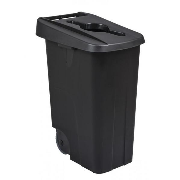 Poubelle de tri mobile 85 litres - MOVATRI - 5 coloris pour tri sélectif réglementaire_0