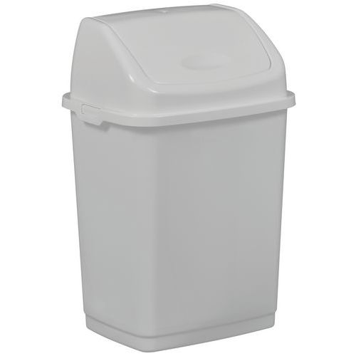 POUBELLE POUR SANITAIRE CLAP 10 L COUVERCLE BASCULANT BLANC - ROSSIGNOL PRO