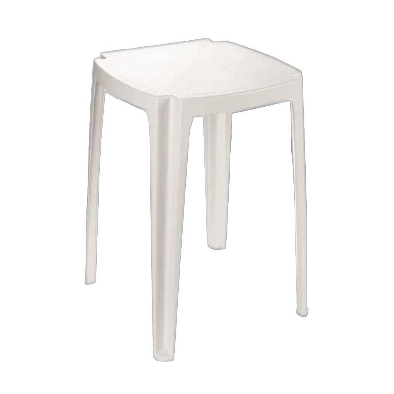 PROGARDEN Table carrée empilable 75x75 blanche - blanc 8009271909557_0