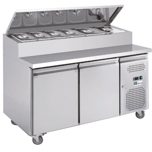 Saladette réfrigérée à capot et 7 bacs GN 1/3 - 2 portes EN 60x40 | Afi - AAS28PP_0