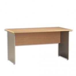 SIMMOB BUREAU DROIT HÊTRE L160 CM + PIETEMENTS PANNEAU STARDESK