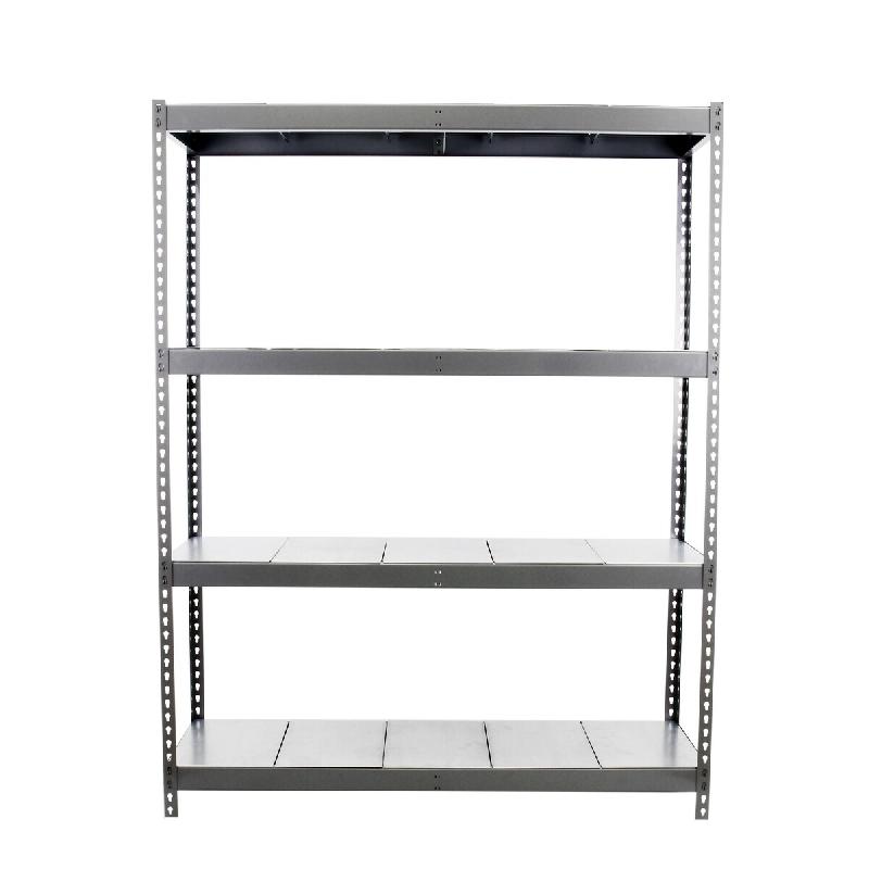 SimonRack Rayonnage industriel, 2000x1500x750 mm, 400 kg au point de flexion, 4 étagères métalliques, rayonnage garage, Gris/Galvanisé- Ecoforte -_0