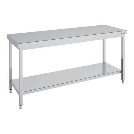 TABLE INOX CENTRALE SÉRIE 700 MCD70-180 LONGUEUR 180 CM