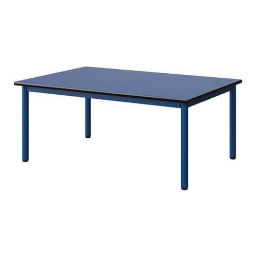 TABLE MALIBU 120X80 T1 4P STR ANTIB BLEU U525/NOIR BLEU 5005