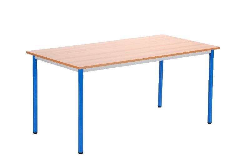 TABLE SCOLAIRE T\'SUP PLATEAU MÉLAMINÉ 80 X 60 CM - T6 - PIÉTEMENT JAUNE - MANUTAN COLLECTIVITÉS