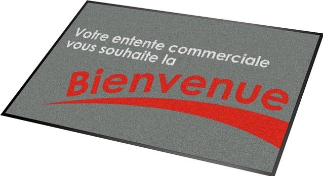 Tapis d'entrée logo personnalisé New York - fibres polyamide - impression sublimation_0