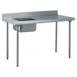 Tournus Equipement Table inox du chef adossée longueur 1200 Tournus - 404752 - plastique 404752_0