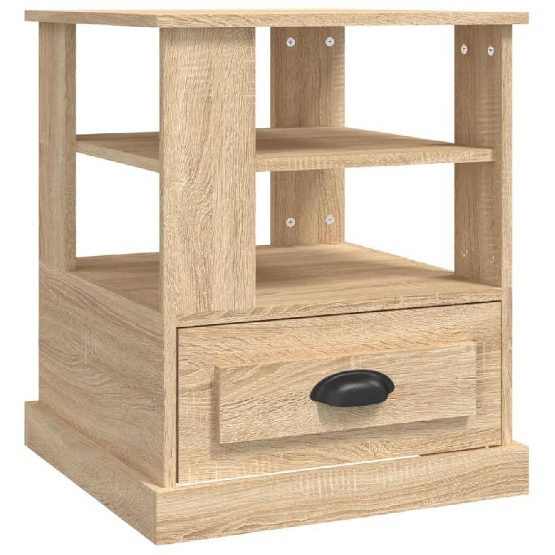 VidaXL Table d'appoint chêne sonoma 50x50x60 cm bois d'ingénierie Modèle Ombre Couchant Prime - 816411_0