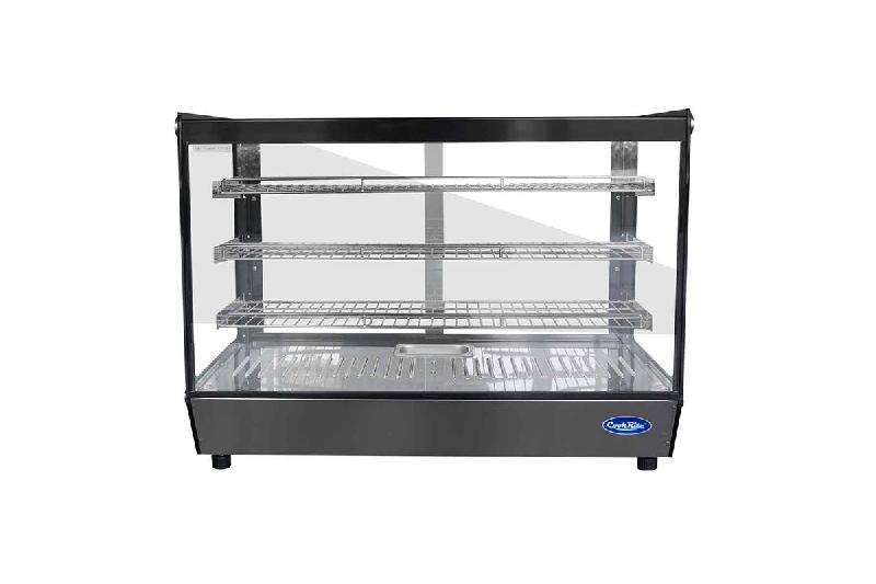 Vitrine chauffante droite de comptoir 200L WHF200L-B Atosa_0