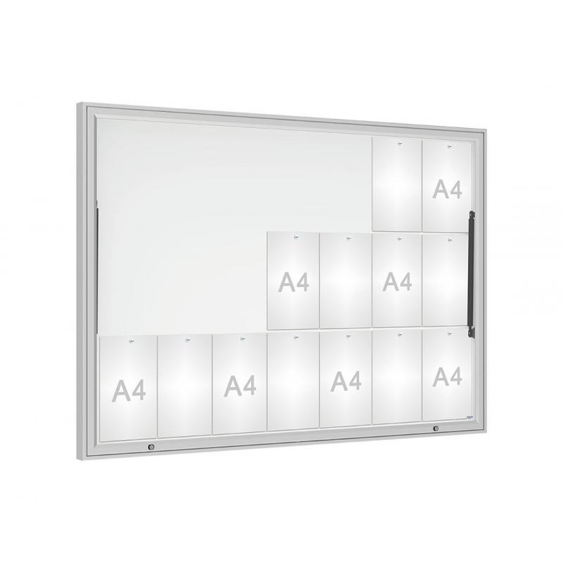 Vitrine extérieure Classique en aluminium - porte levante - étanche avec dimensions personnalisables_0