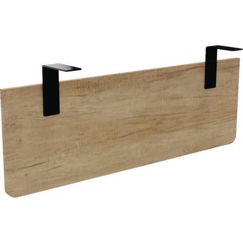 VOILE DE FOND P/ BUREAU LARGEUR 120 CHÊNE VIEILLI EQUERRE NOIRE - BURONOMIC