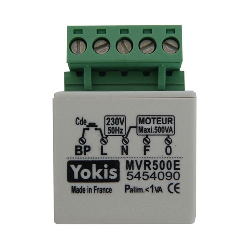 YOKIS CENTRALISATION DE VOLETS ROULANTS MICRO-MODULE ENCASTRÉ - MVR500E - YOKIS