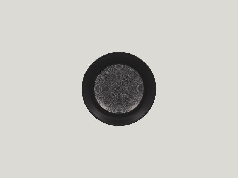 ASSIETTE PLATE ROND GRIS PORCELAINE Ø 17 CM TRINIDAD RAK