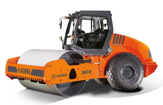 3414 HT H180 compacteur monocylindre - HAMM - 14240 kg avec cylindre lisse et équipement avancé_0