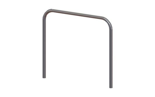36720900 - Arceau urbain Leon - Velopa - Acier inoxydable 316 brossé - Entraxe 900 mm - Sans lisse intermédiaire_0