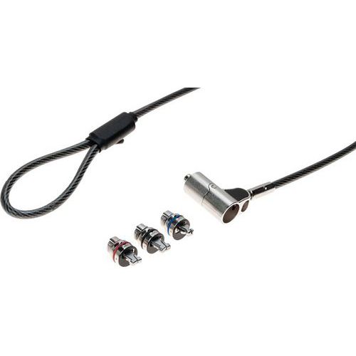 ANTIVOL À CLÉ AVEC 3 TÊTES K-LOCK ET DELL WEDGE ET HP NANO