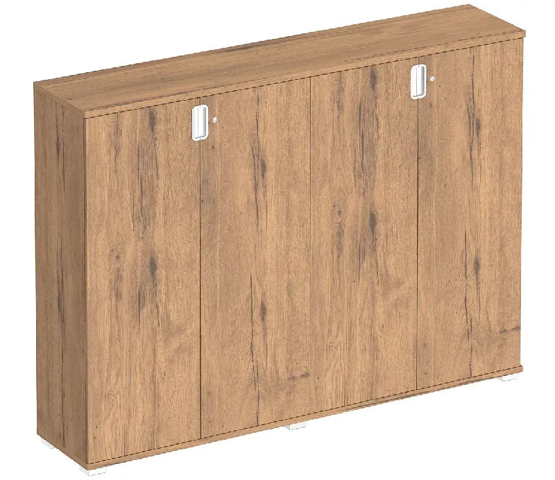 Armoire 4 portes - 6 étagères - (L : 200 cm x P : 42 cm x H : 147 cm) So Laroya_0