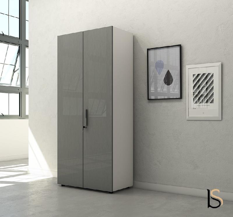 Armoire haute à portes battantes Luxury - Ofitres - Alu_1