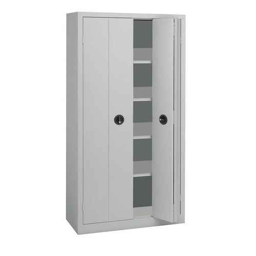 ARMOIRE MONOBLOC PT PLIAH1980X H1980XP430XL120 0 GRIS+4 TABL