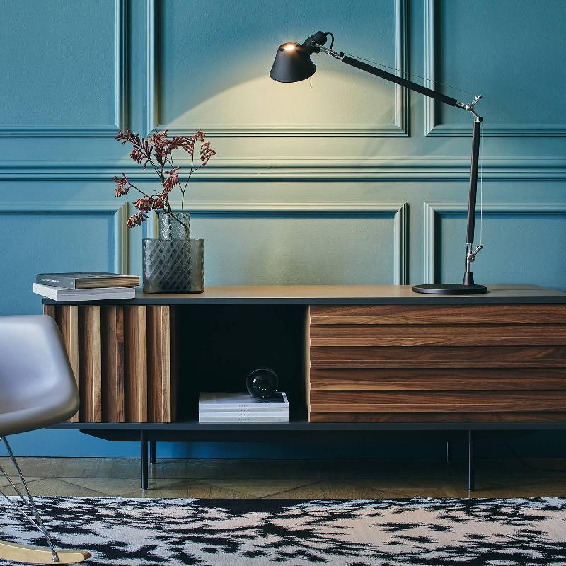 ARTEMIDE TOLOMEO LAMPE À POSER E27, NOIRE