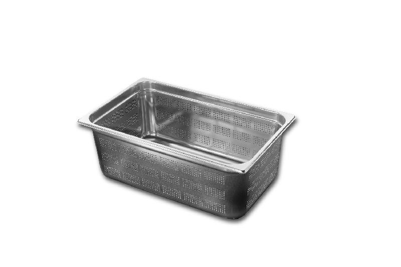 Bac GN 1/1 perforé en inox 18% - Hauteur 200 mm - Comas, robuste et modulaire_0
