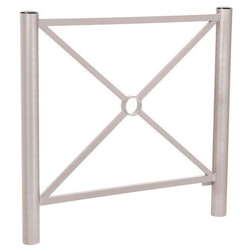 BARRIÈRE PROVINCE SIMPLE CROIX 1.07 M INOX - ZINC GRIS 7044 - PROCITY