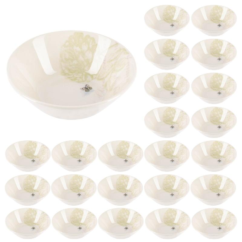 BERGNER - Lot de 24 bols de 500 ml en grès - Butterfly - multicolore Grès PK10162_0