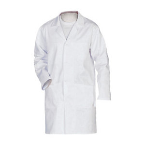 BLOUSE HOMME BLANCHE COTON SPÉCIALE ÉCOLE T48/50
