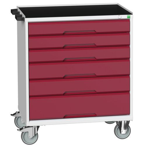 BOTT 1 SERVANTE VERSO DESSUS 3 REBORDS À TIROIRS 800X550X965MM - BOTT