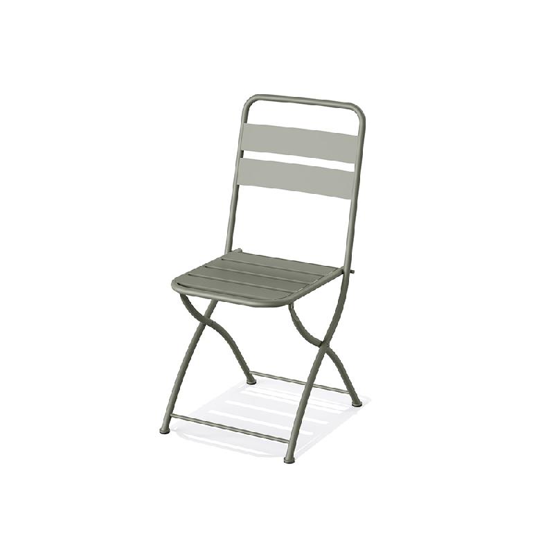 Breeze - Chaise de bistrot en métal vert_0