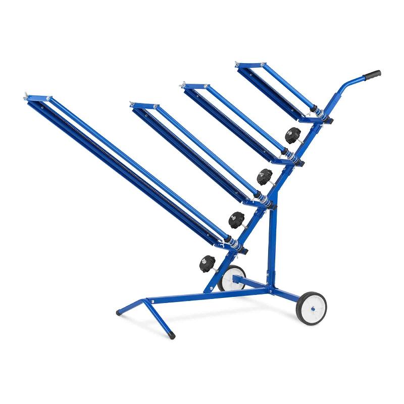 Chariot de marouflage 30-100 cm - 4 rouleaux - bleu - 14_0006477 - robuste et mobile_0