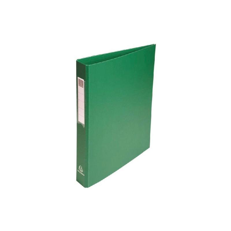 CLASSEUR 4 ANNEAUX EXACOMPTA - POLYPROPYLENE - DOS 4 CM - CAPACITE 230 FEUILLES A4 - VERT - LOT DE 10