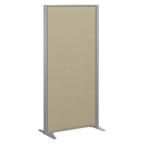 CLOISON B-ZEN ACOUSTIQUE PLEINE TISSU TONAL CHAMPAGNE - H 160 X L 81 CM CADRE GRIS ARGENT -SANS PIED