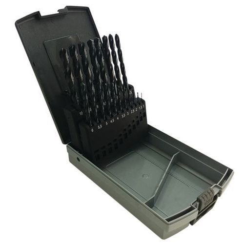 COFFRET 19 FORETS CYLINDRIQUES HSS TAILLÉS MEULÉS - MANUTAN EXPERT