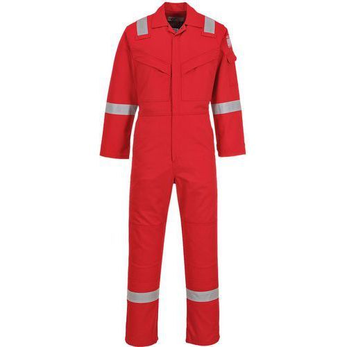 COMBINAISON FLAMME RÉSISTANT ANTISTATIQUE FR50 ROUGE XL - PORTWEST