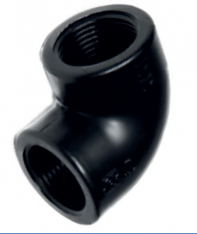 Coude 90° PP taraudé femelle PN 10 - G 1/2