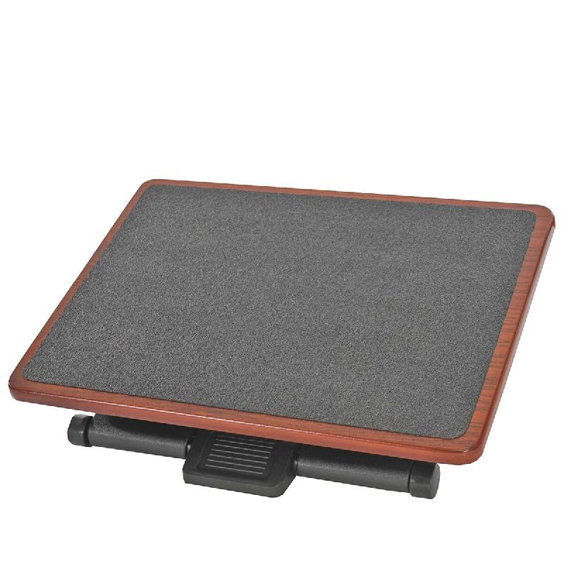 Décoshop26 - Repose-pieds ergonomique ajustable confort amélioré 12 x 46 x 32,5 cm en MDF noir 04_0011403 - 3000268562583_0