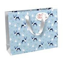 SAC CADEAU DE NOËL 'EMPREINTES', GRAND - LOT DE 7