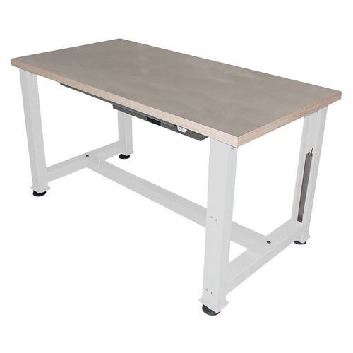 ETABLI ÉLECTRIQUE MULTIPLIS 1500 X 750 X HT 740/1040 CM GRIS 7035 - ANJOU TOLERIE
